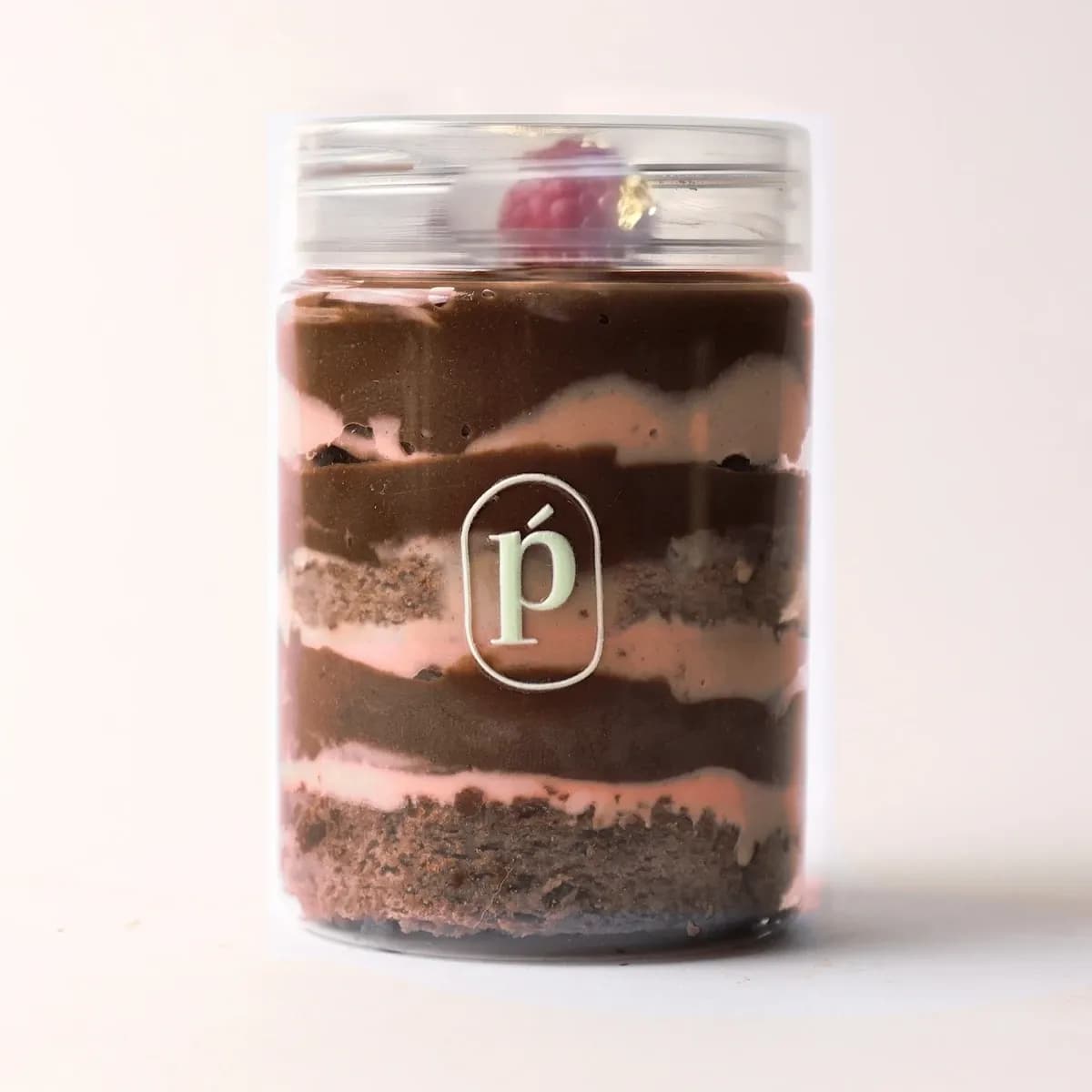 Noir Framboise, out of its sleeve, with the layers visible.